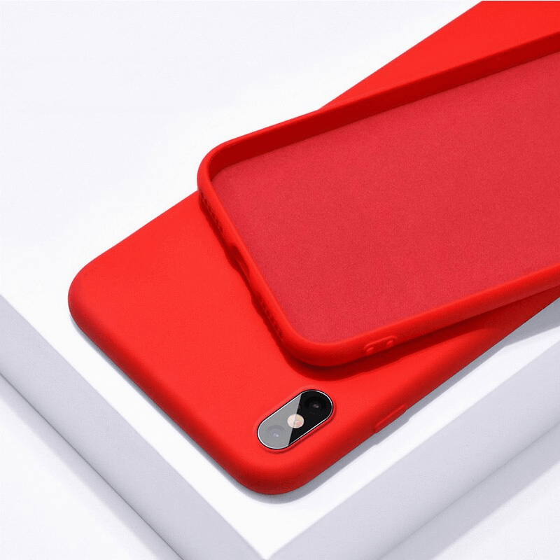 Bare Feel Liquid Silicone iPhone Case Red / iPhone 7/8/SE 2020
