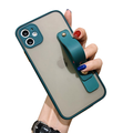Cute iPhone Matte Gel Case with Band Grip Blue / iPhone 11 Pro Max