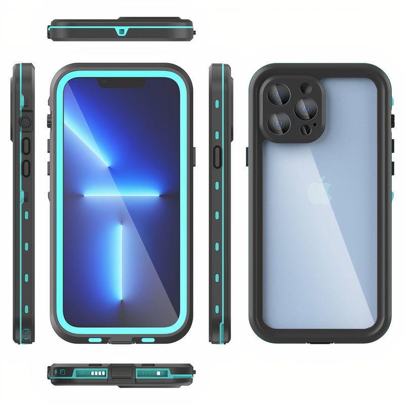 Full Body Waterproof Colored iPhone Case for depths up to 6.6 ft (2 meters) Blue / iPhone XR