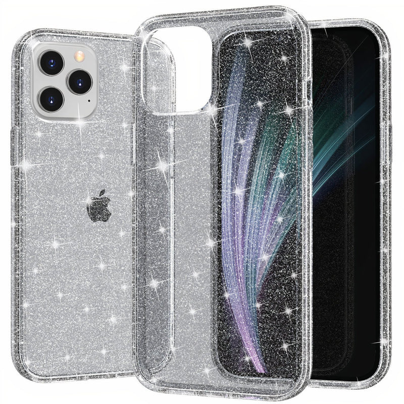 iPhone Glitter Clear Case Black / iPhone 7/8/SE 2020