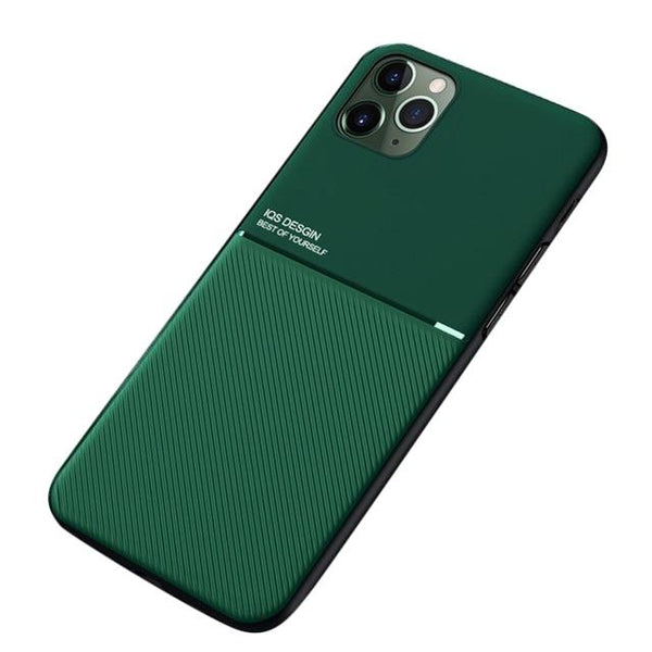 Matte Color iPhone Case Compatible with Magnetic Holder Green / iPhone 7/8/SE 2020