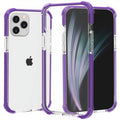 Rugged Shockproof iPhone Clear Case Purple / iPhone 12 Pro Max