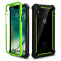 Rugged Two-Piece 360 iPhone Protective Case Green / iPhone XR