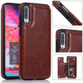 Samsung Galaxy A Leather Stand Wallet Case Brown / Galaxy A10