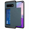 Samsung Galaxy S Case With Secret Credit Card Compartment Navy Blue / Galaxy S9