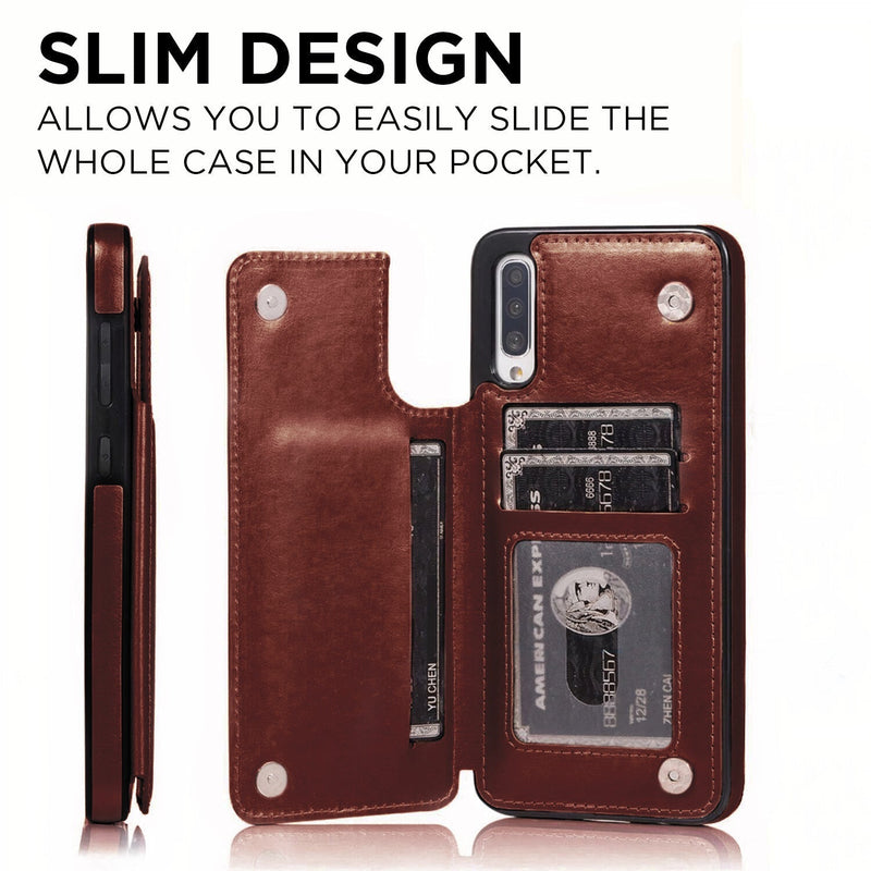 Samsung Galaxy S Leather Stand Wallet Case