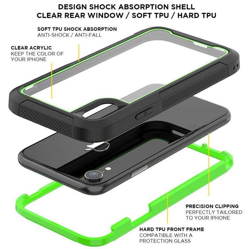 Shock Absorbing iPhone Housing with Front Protective Frame