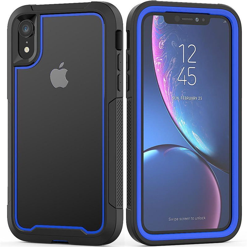 Shock Absorbing iPhone Housing with Front Protective Frame Blue / iPhone 7/8/SE 2020