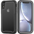 Shock Absorbing iPhone Housing with Front Protective Frame Grey / iPhone XR