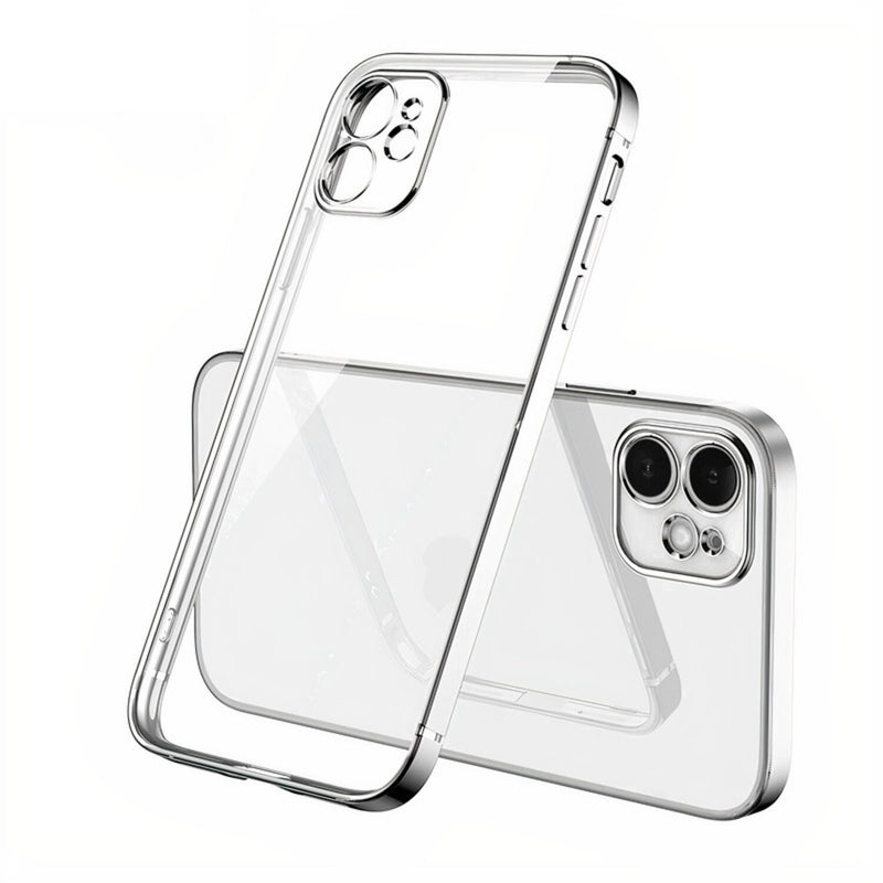 Straight-Edge Ultra Thin iPhone Protective Case Silver / iPhone X/XS