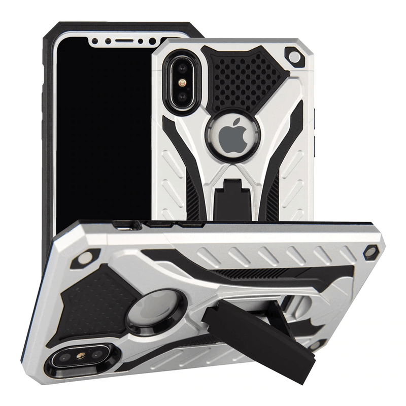 Unbreakable Armor-plated iPhone Case Silver / iPhone X/XS