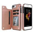 Wallet iPhone Cover with Artificial Leather Flap Pale Pink / iPhone 6/6S