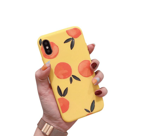 Watercolor Oranges Malleable iPhone Cover Yellow / iPhone XR
